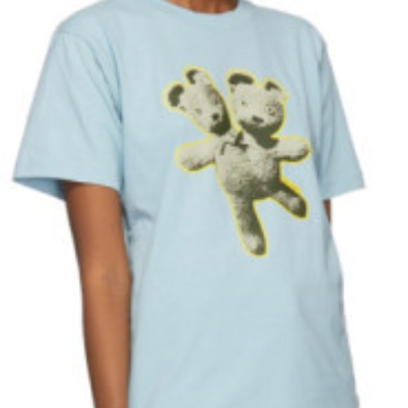 HEAVEN by MARC JACOBS DOUBLE-HEADED TEDDY BEAR T-SHIRT BLUE L NEW W/ TAGS! - Picture 8 of 12